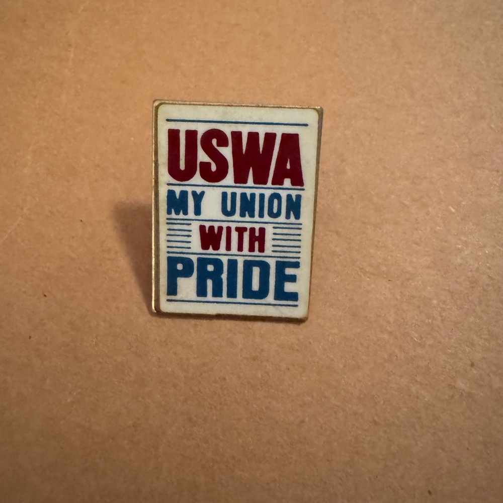 Bundle 3 for $10 Union vintage lapel hat pin for USWA